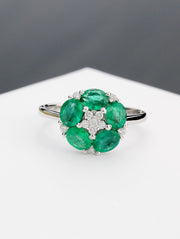 Frea Almost Floral Oval-5 Ring