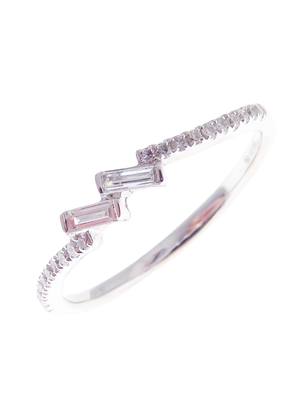 Diamond Baguette-2 Twin-S Ring