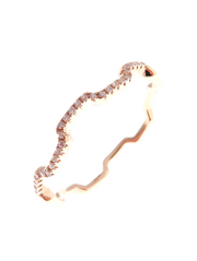 Diamond Rose S-wav Stack Ring