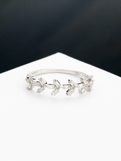 Diamond Florally Baguette Ring